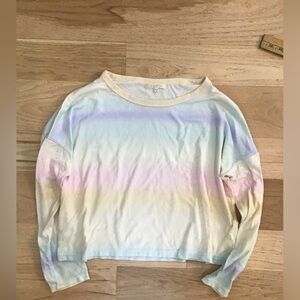 Z Supply pastel rainbow light sweater size xs